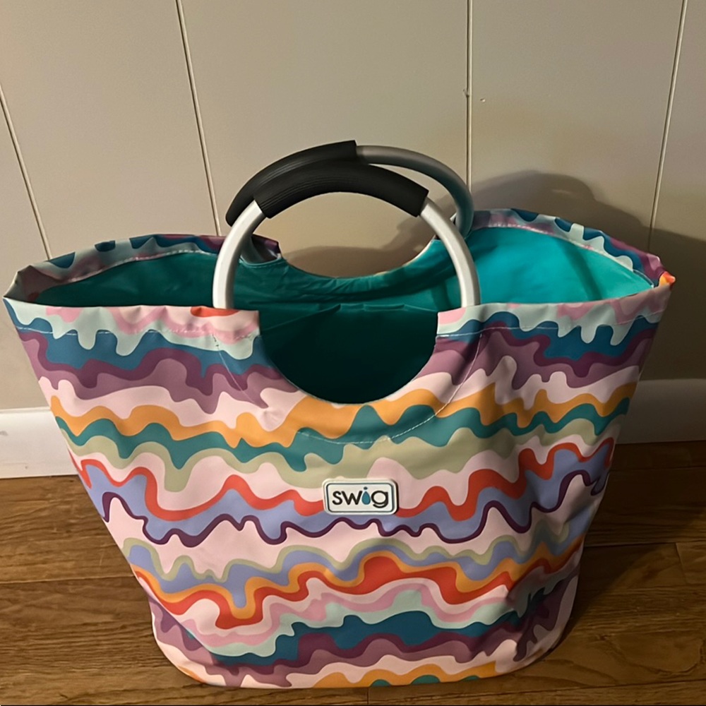 Colorful Beach/Swim Beach Wave Pattern Women's Bag